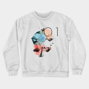 Abstraction Face Crewneck Sweatshirt